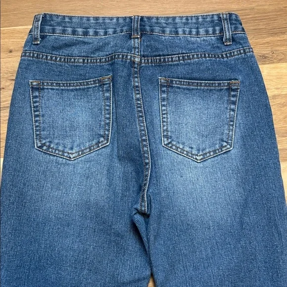 Hayden LA Classic Blue Denim Cropped Skinny Jeans Darling Hemline Women’s S - Picture 13 of 14